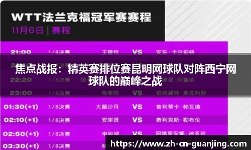 焦点战报:精英赛排位赛昆明网球队对阵西宁网球队的巅峰之战